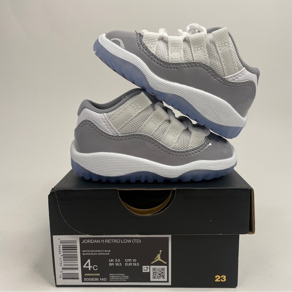 Jordan Other - Nike Air Jordan 11 Retro Low TD “Cement Grey” 2023